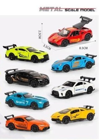 ماشین اسباب بازی فلزی ۴ عددی